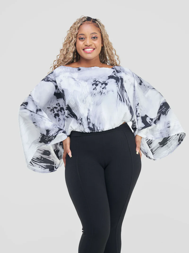 Curves BD Tausi Top Black White